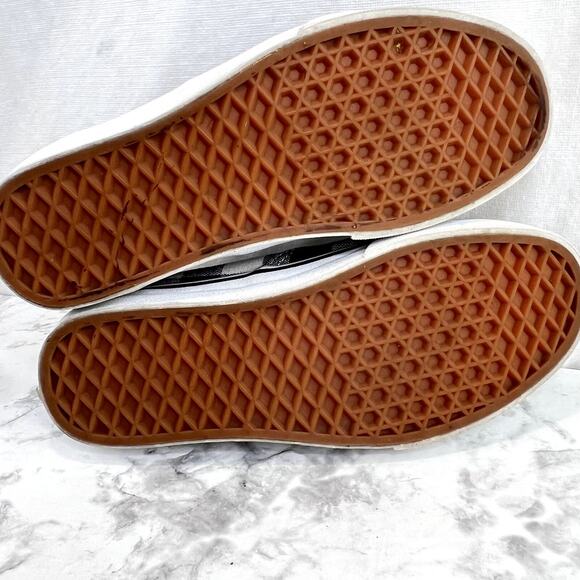 Vans Womens Checkerboard Sneakers Black White 6.5 Skate SK-8 Low Top Old Skol - Picture 4 of 8